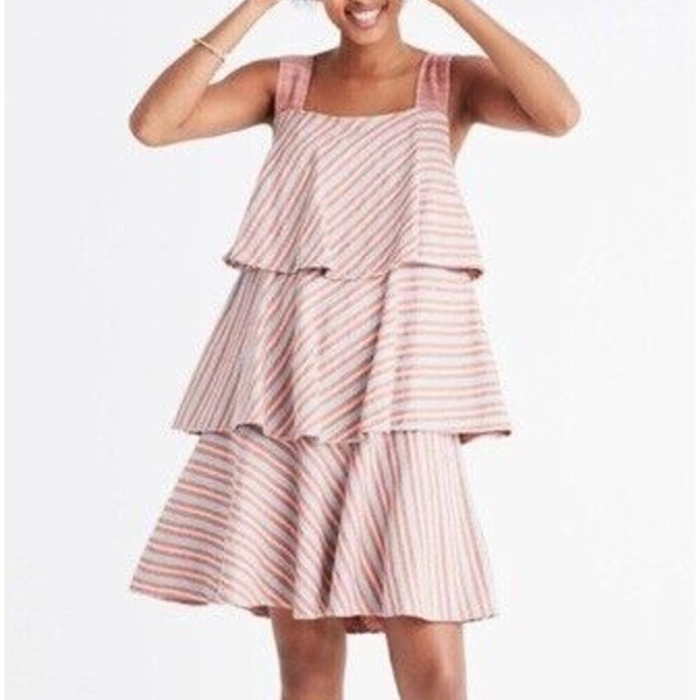Ace & Jig Simone Tent Dress Dune Artisan Textile Boho Earthy Minimalist Size XS